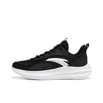 Anta Non slip Lightweight Low Top Casual Running Shoes Men's Black