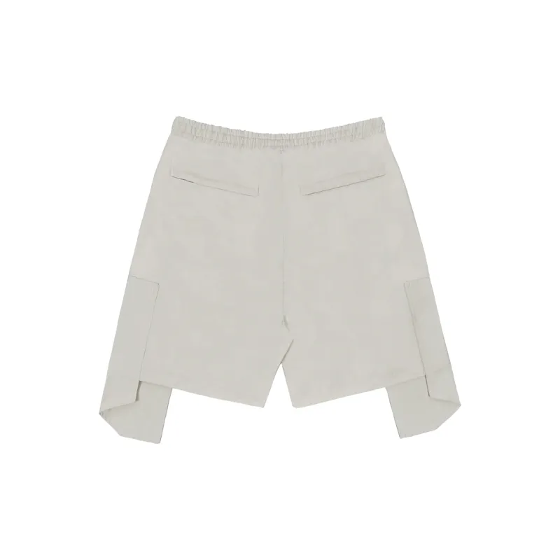 ARNODEFRANCE Cargo Shorts Unisex Distressed White-1