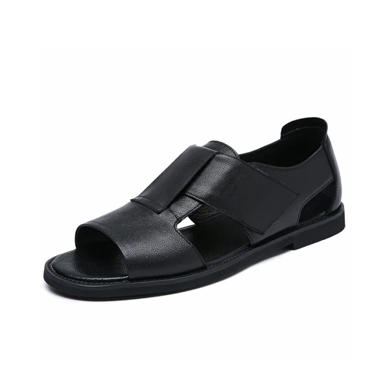 YEDANI Roman Sandals Men's Black-1