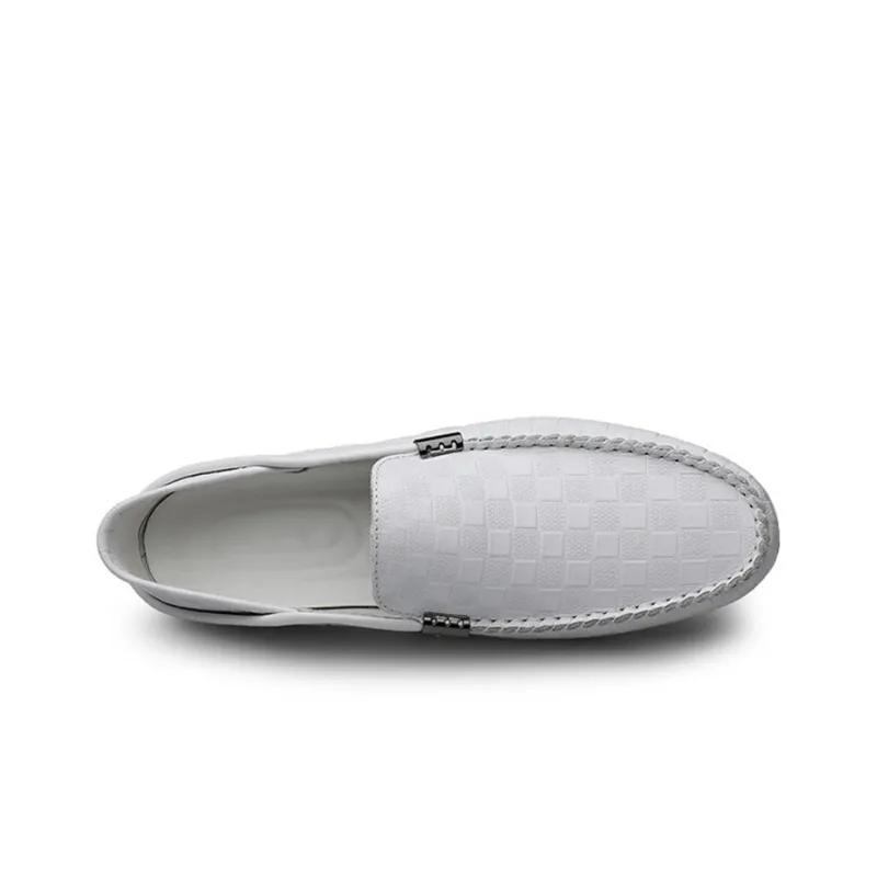 IMLINFEI Gommino Loafers Men Low Top Black/White-7