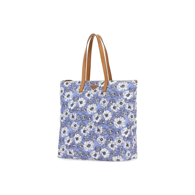 PRADA Recycled Nylon Tote Bag Shopping Bag Shoulder Bag Handbag Regular Men's Blue-1