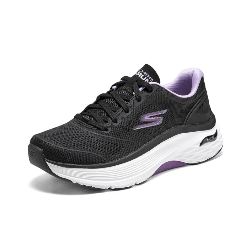 Skechers Max Cushioning Arch Fit 'Black Purple White' Women's-2