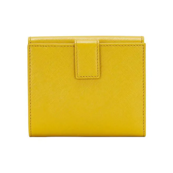 FERRAGAMO Leather Wallet Regular Women's Yellow-2