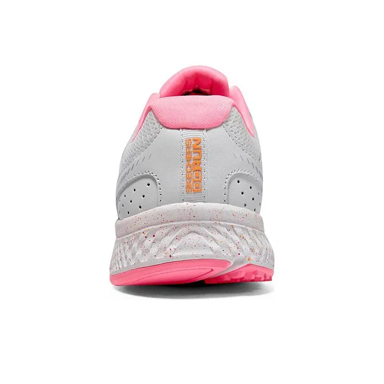 Skechers Go Run Consistent Cushioning Wear Resistant Low Top Casual Running Shoes Women's White Pink-4