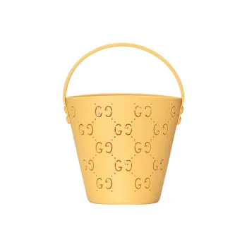 GUCCI Rubber Bucket Bag Handbag Kids' Bag Kids' Yellow