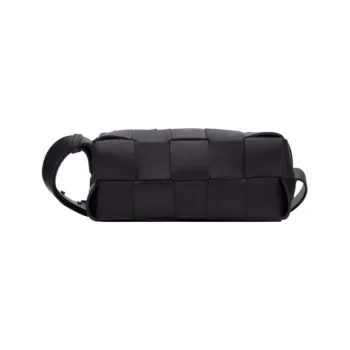 Bottega Veneta Leather Shoulder Bag, Crossbody Bag Men's Dark Blue