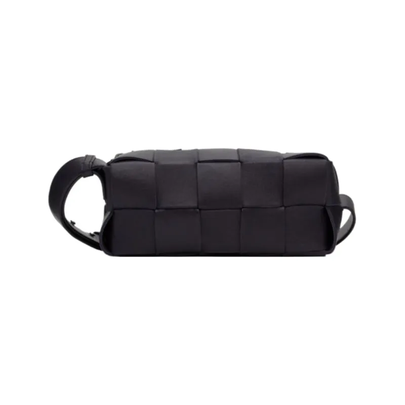 Bottega Veneta Leather Shoulder Bag, Crossbody Bag Men's Dark Blue-0