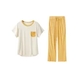 [Plant Ice Silk](Long Pants) Yellow