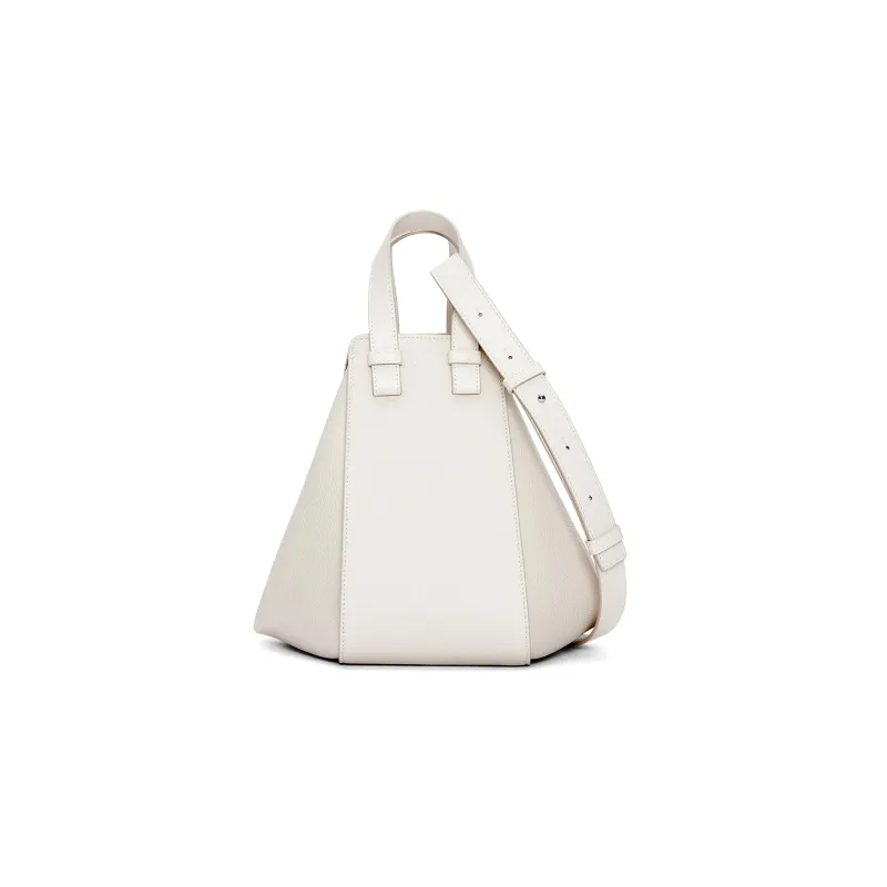 LOEWE Hammock Soft Grained Cow Leather Shoulder Bag Crossbody Bag Handbag Small Size Women's Soft White-4