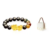 Five Gods of Wealth Chinese Auspicious Animal Beaded Bracelet+LOVE Box