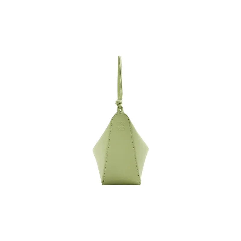 LOEWE Hammock Hobo Cow Leather Portable Crossbody Bag Shoulder Bag Women's Lime Green-4