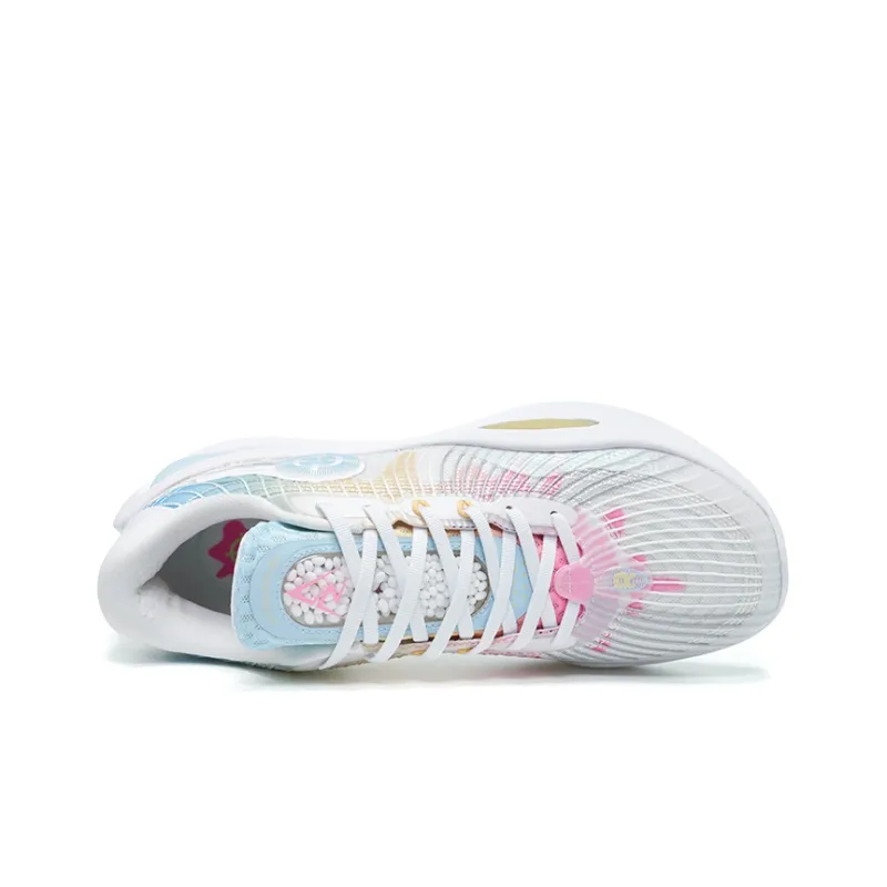 RIGORER Reeves Generation Low Top Basketball Shoes Men's White Pink Yellow-4