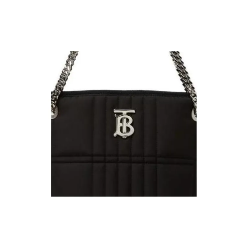Burberry Lola Lola Bag Polyester Bucket Bag Handbag Shoulder Bag Women's Black-3