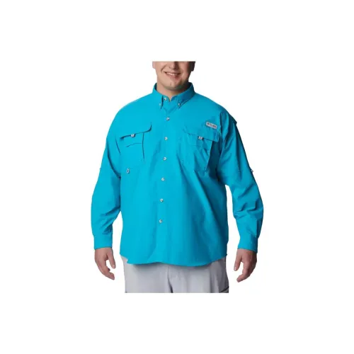 Columbia Shirts Men Dark Sky Blue