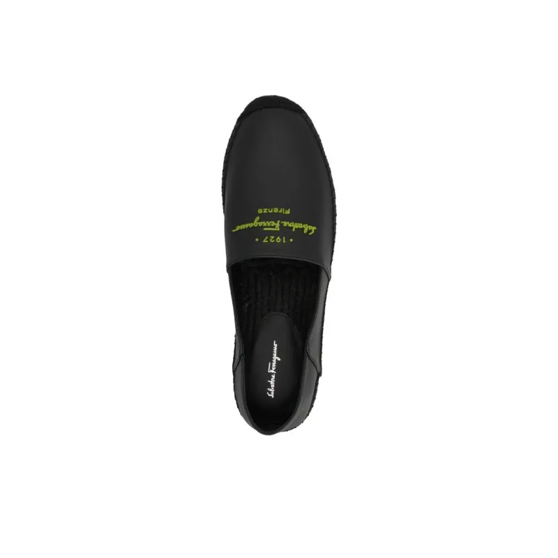 FERRAGAMO Soft Leather Espadrilles-3