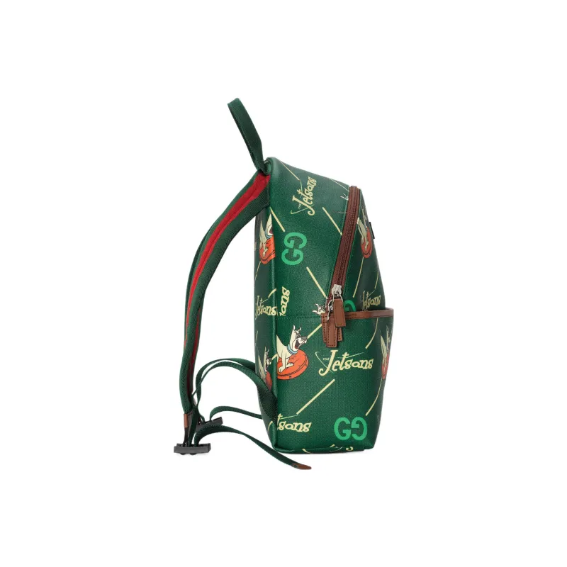 GUCCI Supreme Canvas Backpack Kids' Green-3