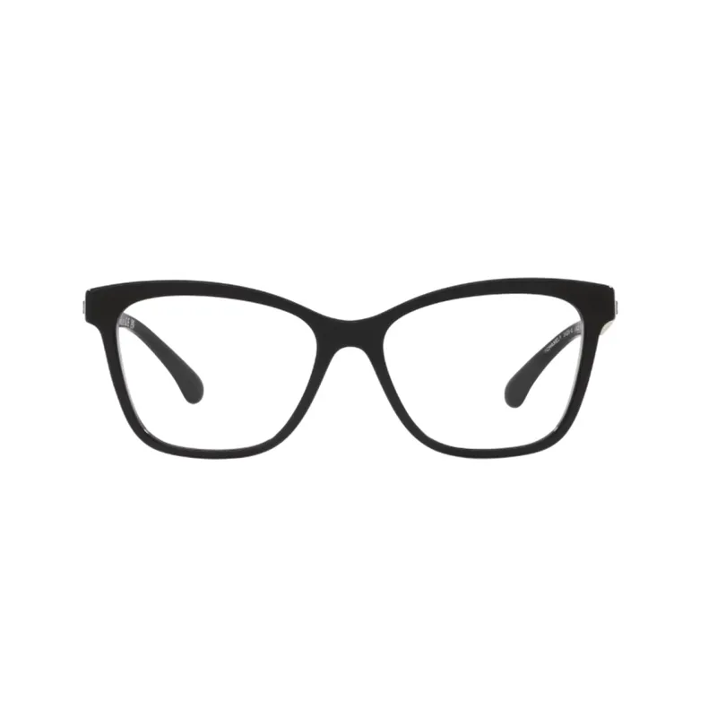 CHANEL Plastic Irregular Shape Eyeglass Frames Women's Black-1