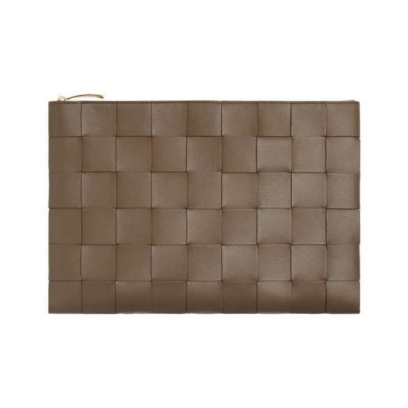 Bottega Veneta Woven Large Clutch Bag-0