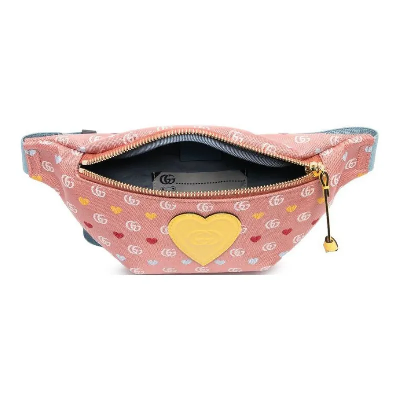 GUCCI Fabric Sling Bags One Shoulder Crossbody Fanny Pack Regular Kids' Red-2