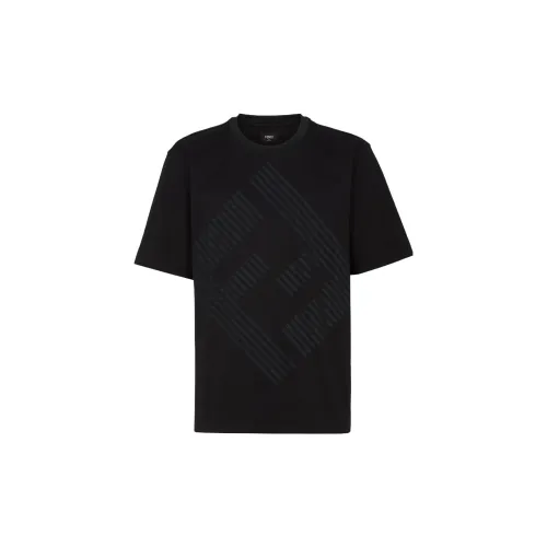 FENDI T-Shirts Men Black