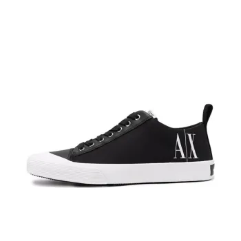 ARMANI EXCHANGEAE Breathable Low Top Skateboard Shoes Men's Black