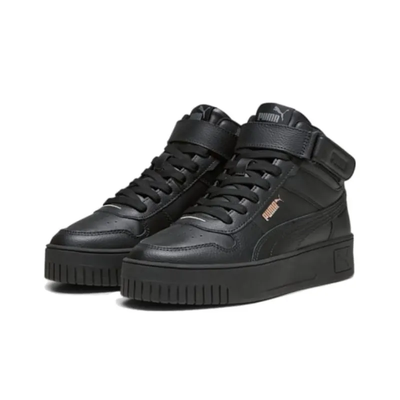 Puma Women's Carina Street Mid 'Black Rose Gold'-2