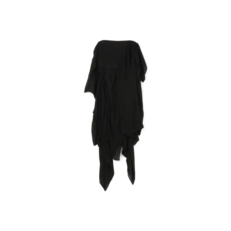 Yohji Yamamoto Short Sleeved Dresses Women's Black-1