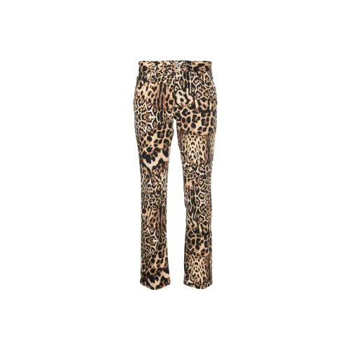 Just Cavalli Casual Pants Women's Leopard Print