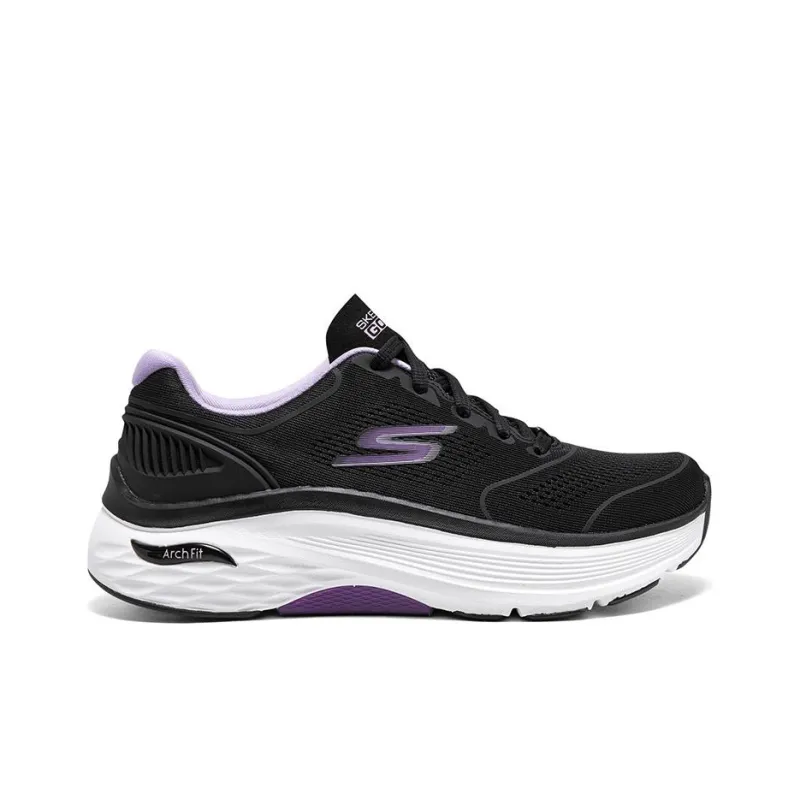 Skechers Max Cushioning Arch Fit 'Black Purple White' Women's-1