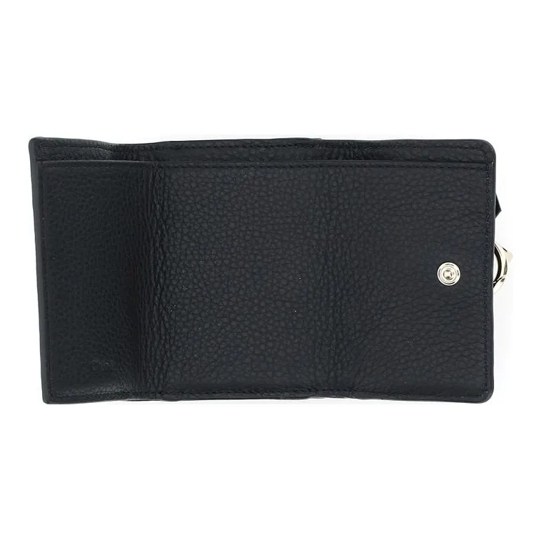 Chloe Leather Wallet Mini Women's Black-1