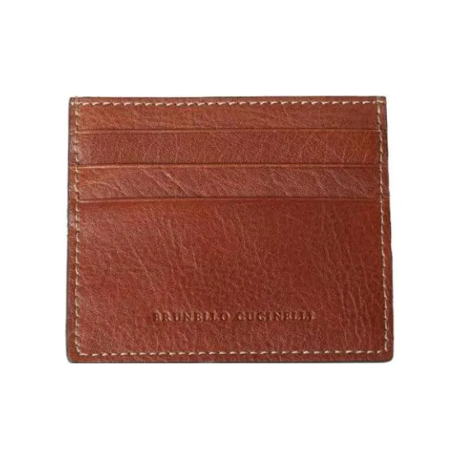 Brunello Cucinelli Logo Embossed Cardholder-0