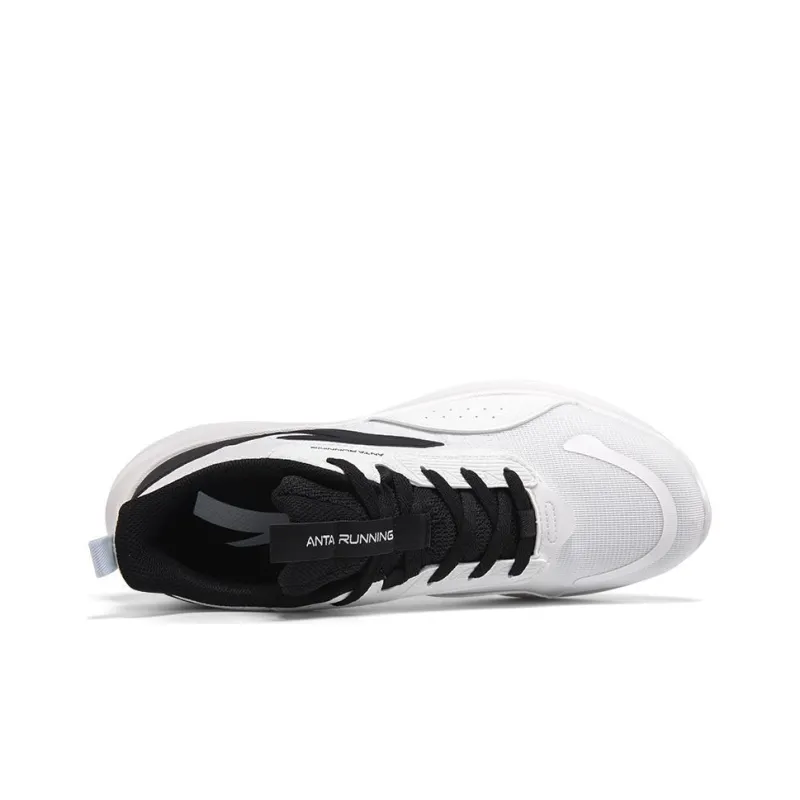 Anta Non slip Lightweight Low Top Casual Running Shoes Men's White-1