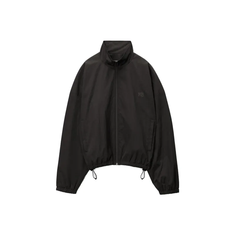 Alexander Wang Coaches Wang Puff Logo Track Jacket Black  