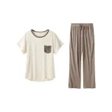 [Plant Ice Silk](Long Pants) Coffee
