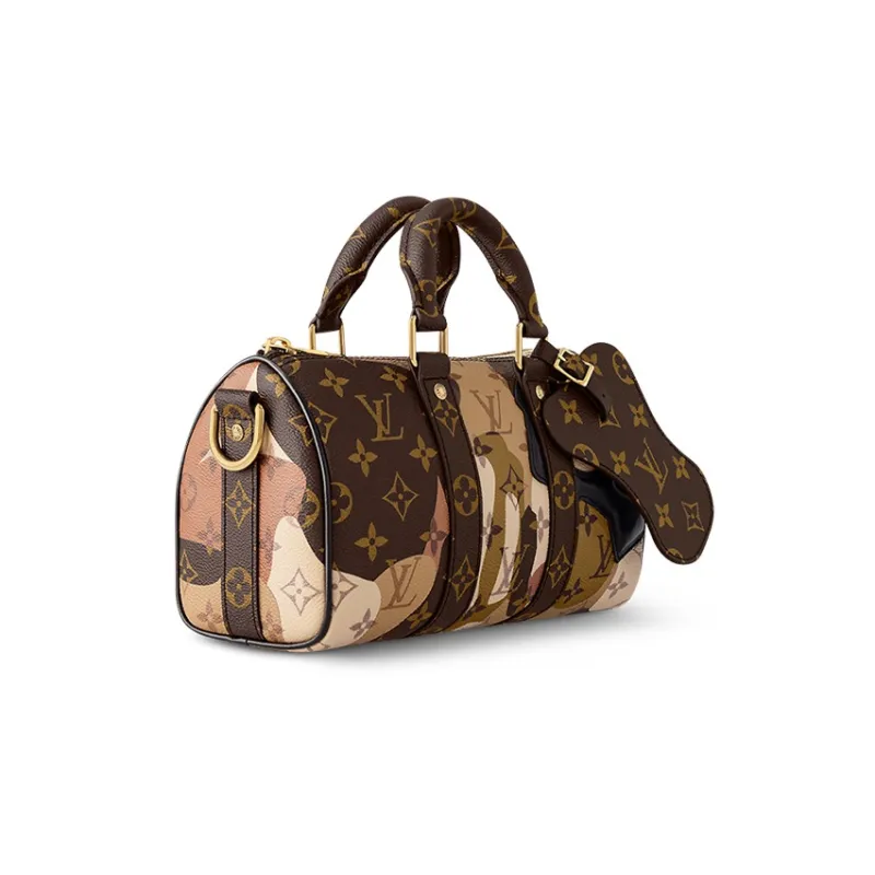 LOUIS VUITTON Keepall Bandouliere 25 Brown-1