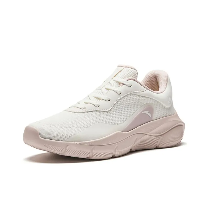 Anta Cushioning Anti Slip And Wear Resistant Low Top Training Shoes Women's White Gray-1