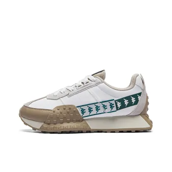 Kappa Anti Slip Wear Resistant Waterproof Breathable Lightweight Low Top Casual Running Shoes Unisex White Gray