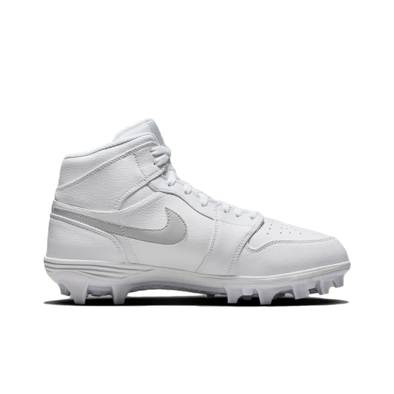 Jordan 1 Mid Td Cleat White Grey Fog-1