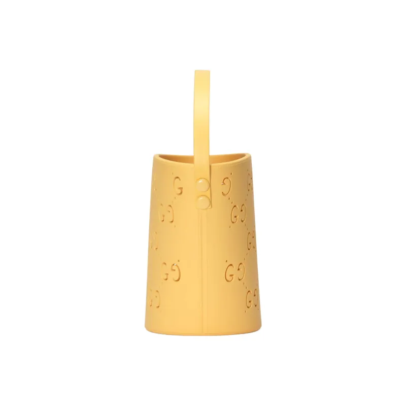 GUCCI Rubber Bucket Bag Handbag Kids' Bag Kids' Yellow-3