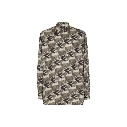 FENDI Shirts Men Multicolor