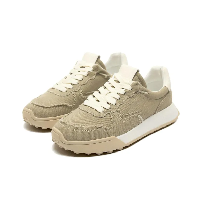 ZARA Cushioning Anti-Slip And Wear-Resistant Low-Top Casual Shoes Women's Green White-1