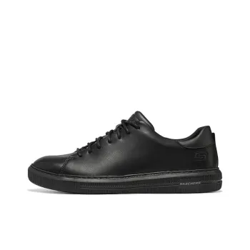 Skechers Wide Fit Breathable Low Top Casual Shoes Men's Black