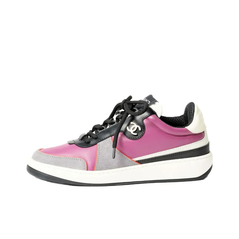 CHANEL Low-Top Casual Shoes Unisex Dark Pink-0