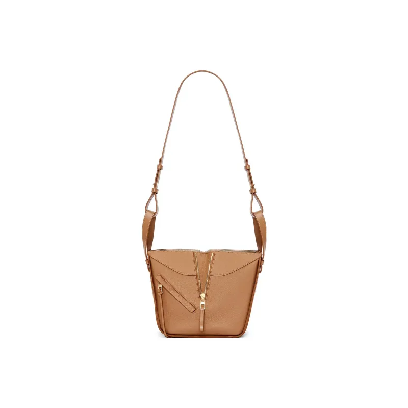 LOEWE Hammock Soft Grained Calfskin Shoulder Bag Crossbody Bag Handbag Regular Women's Toffee Color-1