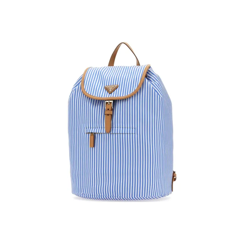 PRADA Recycled Nylon Backpack Regular Men's Blue-1