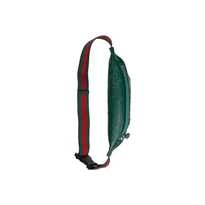GUCCI Leather Sling Bags One Shoulder Crossbody Fanny Pack Regular Kids' Green-4