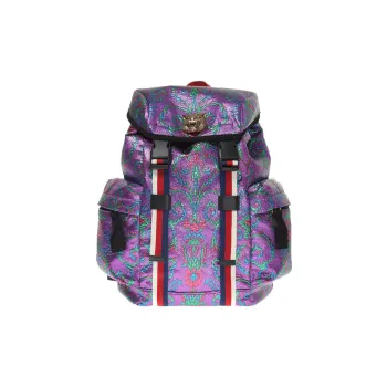GUCCI Silk Backpack Regular Women's Purple