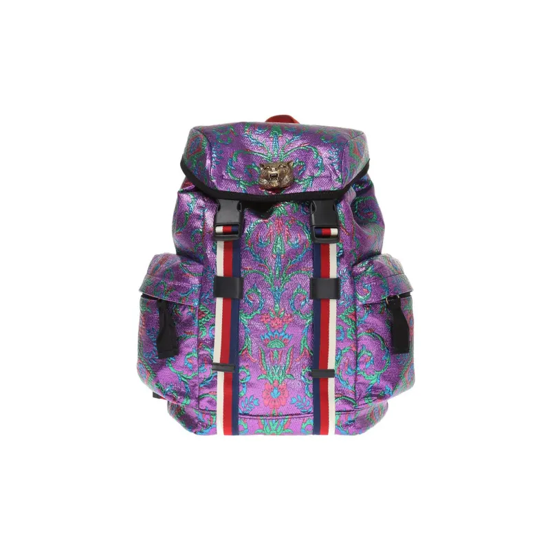 GUCCI Silk Backpack Regular Women's Purple-0