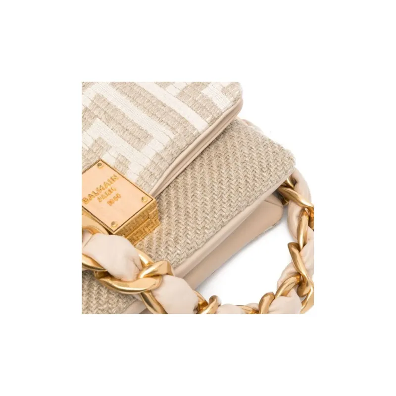 BALMAIN 1945 Monogram Shoulder Bag-3