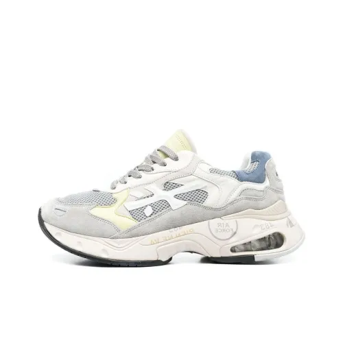 PREMIATA Sharky Casual Shoes Men Low-Top Light Gray